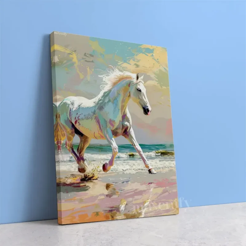 Mystical White Horse - Paint By Numbers