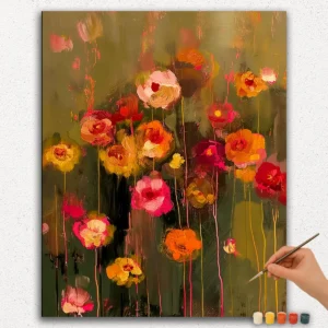 Multicolor Flowers - Paint By Numbers