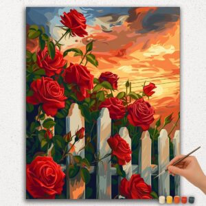 Red Roses and Clouds