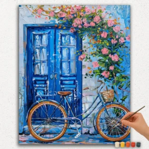 Blue Cycle and House