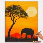 Elephant and Tree