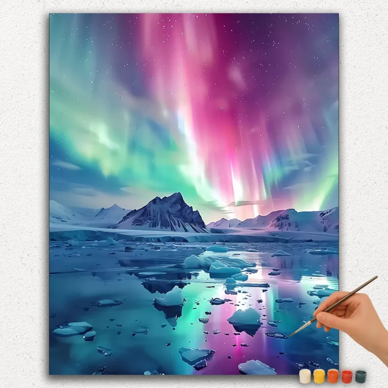 Colorful Aurora Borealis