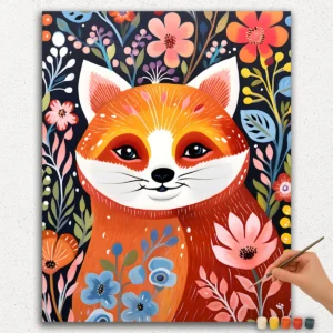Fox and Flowers