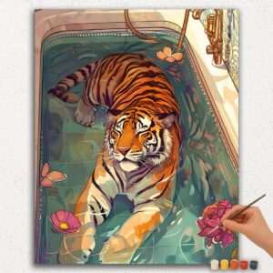 Tiger in Bath Tub