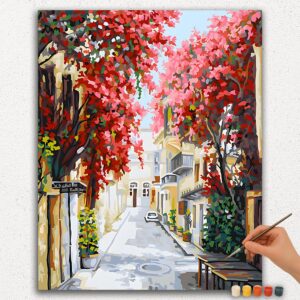 Beautiful Street and Flowers