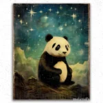 Baby Panda and Stars