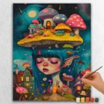 Sparrow and Autumn Flowers