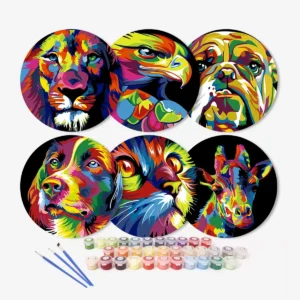 Sets de Table Animaux Colorés - Peinture par Numéros