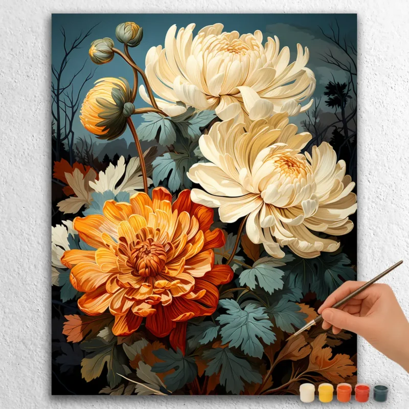 Vibrant Chrysanthemum Bloom