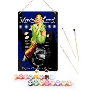 Movie Land - DIY Metal Poster