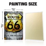 Route 66 DIY Metal Bar Poster