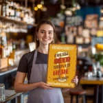 Fresh Beer Served Here - DIY Metal Poster