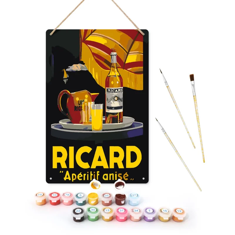Ricard Wine Bar Metal Poster