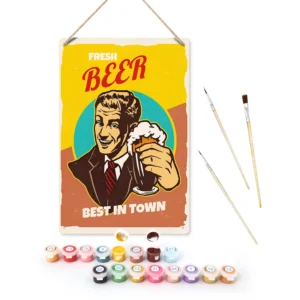 Affiche Métal DIY Bière Fraîche