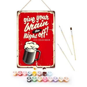 Night Off Bar Metal Poster