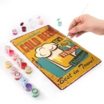 Cold Beer Best in Town DIY Metal Poster