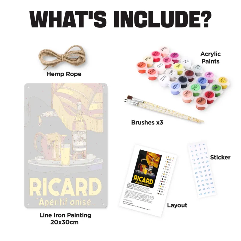 Ricard Wine Bar Metal Poster