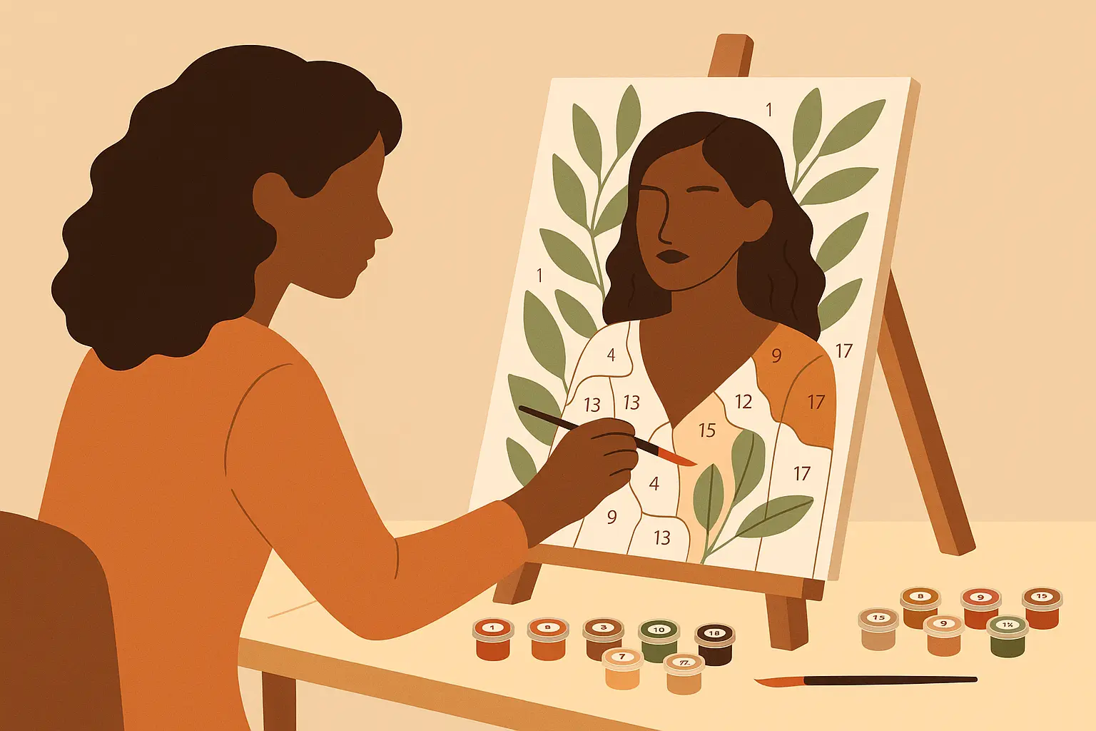 Advance to medium areas - Paint by Numbers