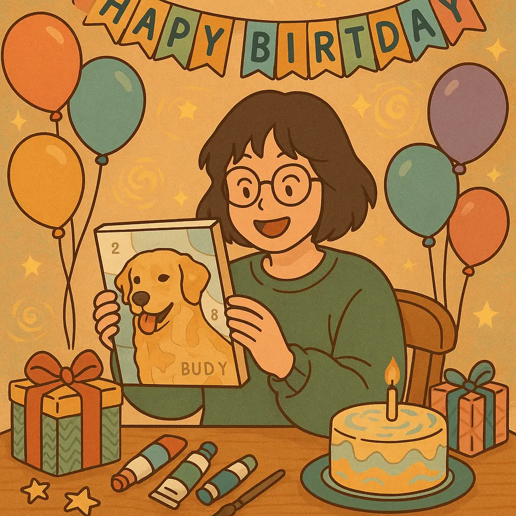 Surprise Loved Ones: Custom Paint by Numbers as the Ultimate Gift 5 - Paint by Numbers Birthday Gift Painting