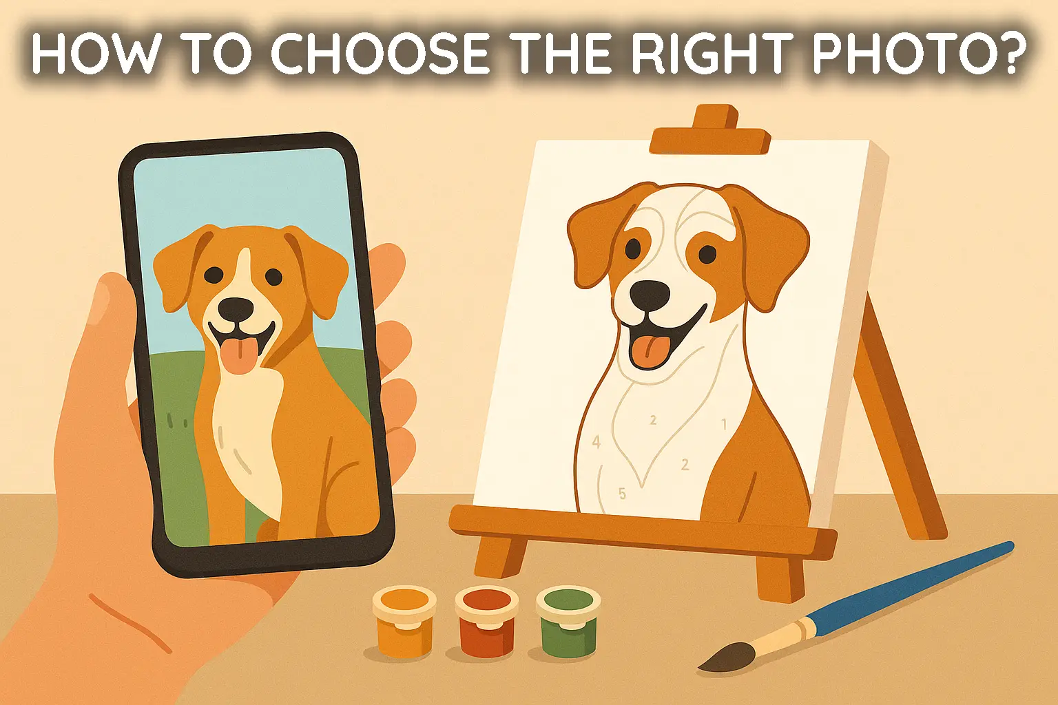 Choosing the Right photo for custom paint by numbers 1