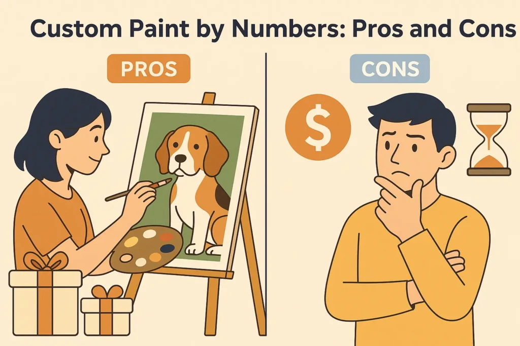 Custom vs. Pre-Designed Paint by Numbers: What’s Best for You? 2 - Paint by Numbers Custom Paint by Numbers: Pros and Cons