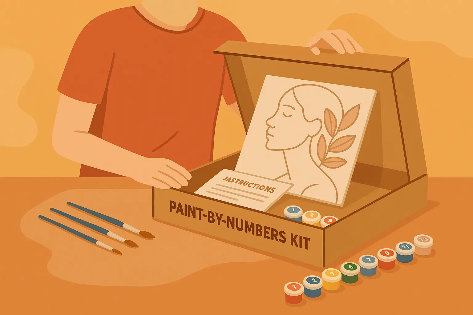 Unpacking a Paint by Numbers Kit