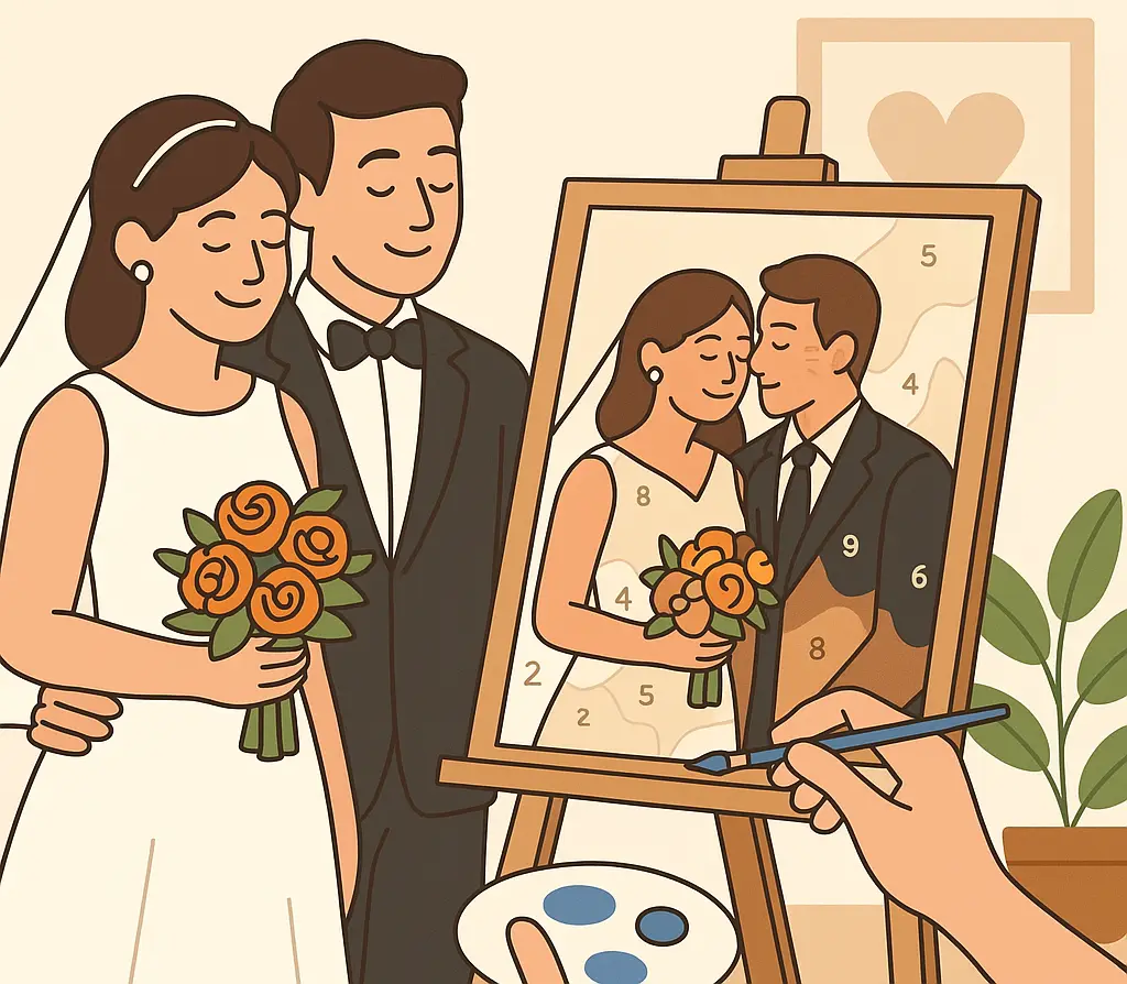 Surprise Loved Ones: Custom Paint by Numbers as the Ultimate Gift 4 - Paint by Numbers Weddings/Anniversaries
