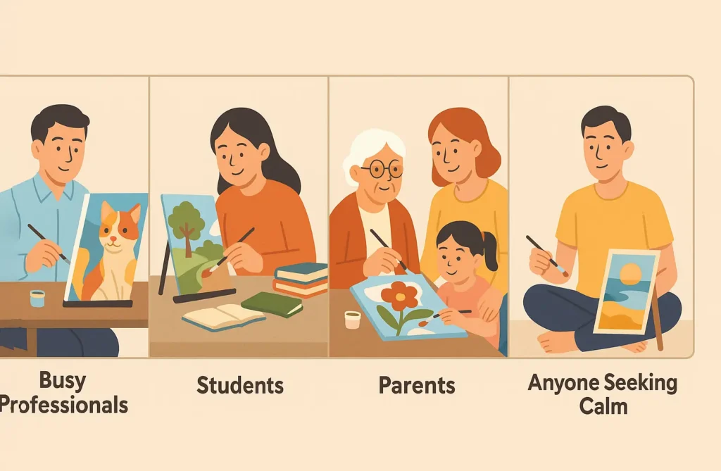 Benefits of Paint by Numbers for Mental Wellness 5 - Paint by Numbers Who Can Benefit?