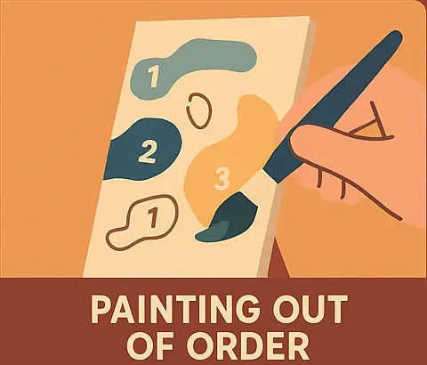 painting out of order - Paint by Numbers