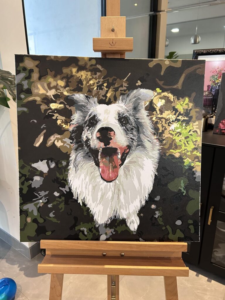 Peinture par numéros : Portrait personnalisé de votre animal photo review