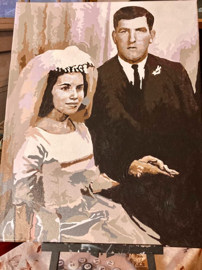 Portrait de Mariage Personnalisé - Transformez vos Souvenirs en Œuvre d'Art photo review