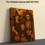 Pre printed Canvas Spooky Family portrati