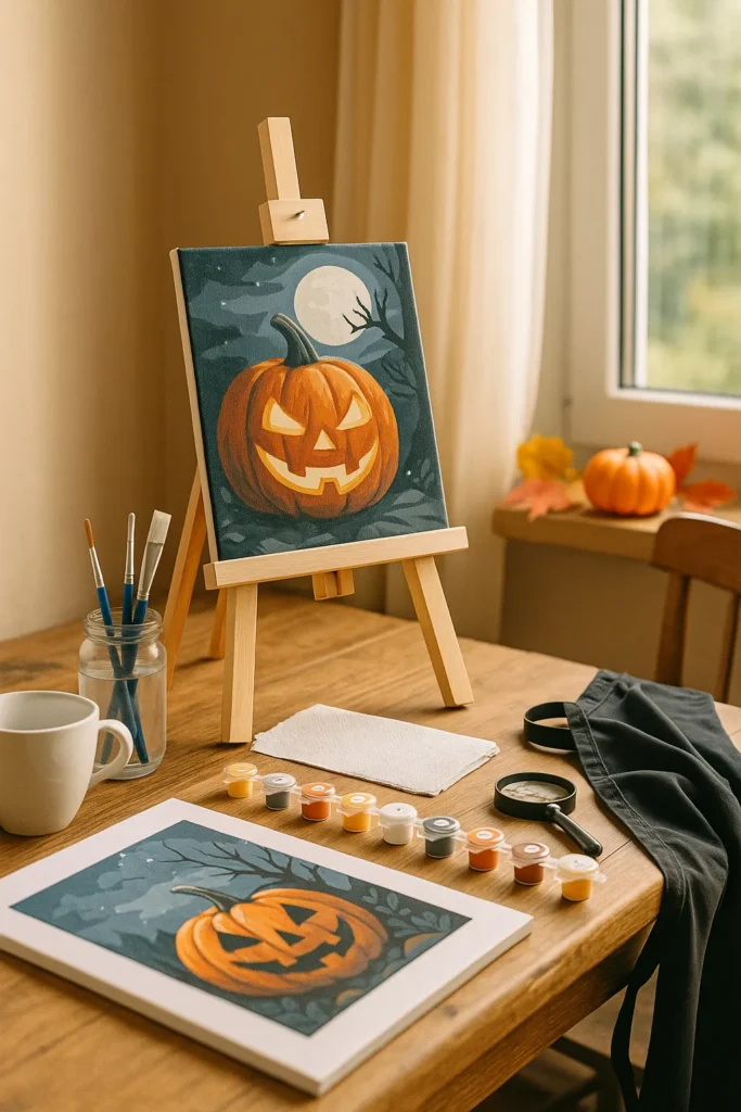 Spooktacular DIY Halloween Decor: A Paint-by-Numbers Guide 4 - Paint by Numbers Spooky Designs DIY home Decor - Paint by Numbers